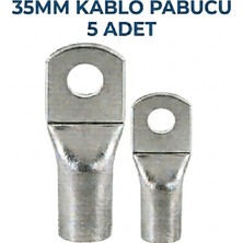 GWEST 35MM Kablo Pabucu 5 Adet Kalaylı Sıkmalı Tip