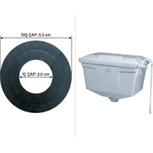 Visam Lord Rezervuar Tahliye Contası 25X53 mm Çizgi Setli Siyah