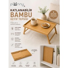 Pionny Katlanabilir Bambu Keyif Tepsisi