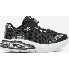 Tonny Black Çocuk Unisex Siyah Rahat Kalıp Nefes Alabilen Cırtlı Işıklı Sneaker