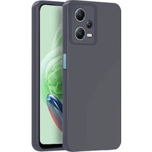 TKÇ Xiaomi Redmi Note 12 Pro 5g Kılıf Nano Içi Kadife Silikon - Gri