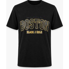 Trender Boston Black&gold Süpreme Siyah Erkek T-Shirt 226-20