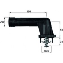 Mahle Depomix Termostat Komple Bmw 3 E36 316I-318I-5 E34 518I-Z3 E36 1.8 95C