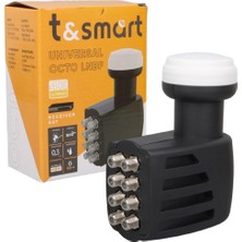T&smart 0.3db Ultra Hd 4K Universal Sekizli Octo Lnb