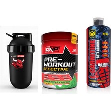 Qnp Sporcu Performans Paketi | Pre Workout, L-Carnitine ve Shaker Seti