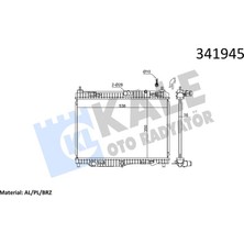 Kale Depomix Radyatör Ford Bmax-Ecosport-Fiesta Vi -Fiesta Vi Van-Tourneo Courier-Transit Courier Al-Pl-Brz