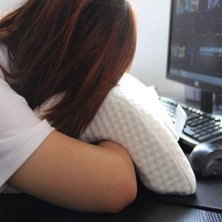 Hereveoyuncak % 100 Visco Kavisli Ortopedik Yıkanabilir Kumaş Kılıflı Bel Boyun Baccak Ağrıları Için Yastık