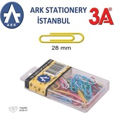 Ark 3A Pvc Kaplı Renkli Ataş Seti 28 mm 2 Adet