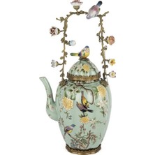 Mikasa Moor Yeşil Kuş Çiçek Saplı Çaydanlık 22X43CM