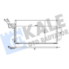 Kale Depomix Klima Kondenseri Focus-Cmax 1.6tdci 03-10 Al-Al 645X368X16