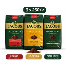 Jacobs Filtre Kahve 3 Farklı Lezzet 250 gr * 3