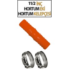 Trend Hause 11/2'inç Hortum Eki ve 2 Adet Kelepçe