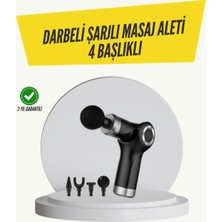 Onba Mini Masaj Tabancası 4 Başlık 6 Hız Ayarlı - OB6010-3996