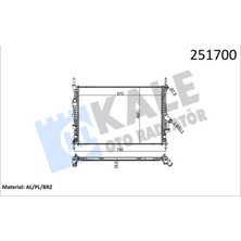 Kale Depomix Radyatör Ford Transit V347 2.2-2.4 Tdci 06 Mek./klimasiz Al/pl/brz