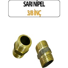 Trend Hause Pirinç Sarı Nipel 3/8 Inç