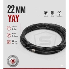 BİMEX Genel Eklenebilir Kanal Açma Yayı 22MM Tak-Çıkar 4.6mm  Ağır Hizmet  Boru Kırmaz Yay 4.60 x 1 Adet