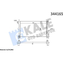 Kale Depomix Radyatör Ford Focus 1.6 1.8 2.0 Rs ST170 98-04 Al-Pl-Brz