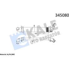 Kale Depomix Turbo Radyatörü Intercooler Dacia Logan 04 Sandero 08 1.5 Dci 654X113X108 Mek. Al/pl/brz