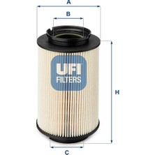 Ufi Depomix Yakit Filtresi Caddy 04- -Golf 03- -Jetta 05-10 -Octia 04-10 -Touran 03-10 -Leon 05- 2.0 1.9 Tdi