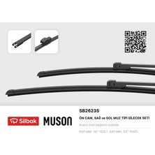 Silbak Depomix Silecek Süpürgesi 650/580MM Muz Tipi Bmw 5 Serisi E39 Ozel Dizayn