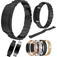 Onba Ally Gear Fit 2 SM-R360 Paslanmaz Çelik 3 Bakla Kayış KORDON-(5775) - OB8231-6438