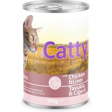 Catty Pate Tavuklu Ciğerli Kedi Konservesi 395 gr