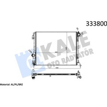 Kale Depomix Radyatör Mgn Iv 1.2tce-1.6 16V Ac Mek. Atom. Al Pl Brz