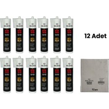 SiLiFiX High Tack Hibrit Montaj Yapıştırıcısı 290 ml 12'li Koli - Ahşap Metal Cam Taş Mermer Plastik, Yoğun Kıvam, Solventsiz