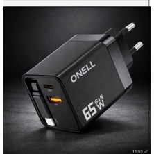 Onell 65W Gan Makaralı Şarj Aleti