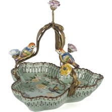 Mikasa Moor Yeşil Kuş Çiçek Desenli Dek Tabak 30X29CM