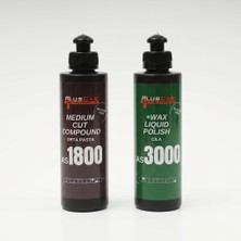 Plus Car Pluscar Ikili Orta Düzeltme Seti: As 1800 Orta Pasta + As 3000 Cila (2X250 Ml)