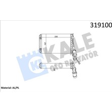Kale Depomix Kalorifer Radyatörü Partner-Berlingo 1.9d-2.0hdi 97-08 -P306-XSARA-XANTIA-ZX 1.6-1.8-2.0-1.4hdi-1.5d 97-05 Beher Tipi