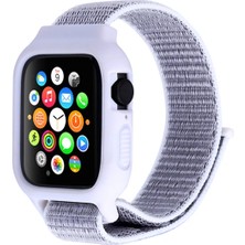 Onba Ally Apple Watch 6-Se-5-4 44MM / 3-2-1 42MM Kayış Kordon Kılıf SILIKON-(5775) - OB9073-4616