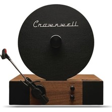 Pazard Waltz Dikey Pikap Bluetooth Destekli Retro Plak Çalar | Dahili Hoparlörlü 33/45 Rpm Modern Klasik Ceviz Ahşap Gövdeli Avant-Garde Müzik Sistemi