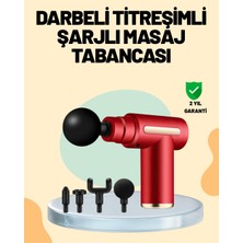 Onba Kas Gevşetici Masaj Tabancası 4 Başlık ve Ayarlanabilir Hız - OB9973-3451