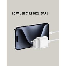 Onba iPhone ve iPad Uyumlu 20W Güvenli Usb-C Hızlı Şarj Adaptörü - OB8442-6685
