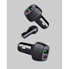 Onba 38W Araç Şarj Cihazı Type-C Pd USB Hızlı Şarj Çift Port - OB6951-4096
