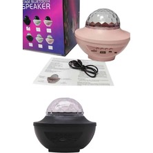 Onba Dönen Işıklı Disko Topu Projektör Müzik Çalarlı Disco Speaker - OB5887-3599