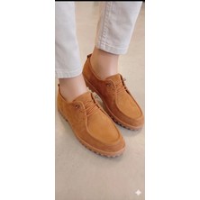 Bitangosu Modern Tasarım Bağcık Detaylı Süet Loafer