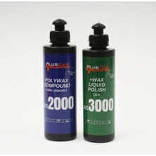Plus Car Pluscar Ikili Parlaklık ve Boya Koruma Seti: As 2000 Hare Giderici + As 3000 Cila (2X250 Ml)