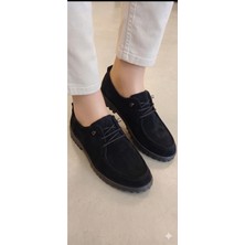 Bitangosu Modern Tasarım Bağcık Detaylı Süet Loafer