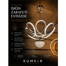 Kumsar Aydınlatma Palmiye Tek Top Şeker ( Krom ) Avize Modeli