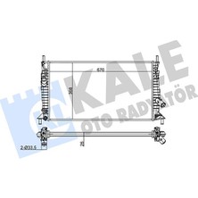 Kale Depomix Radyatör Focus 1.6tdci 03-10 670X368X26 Al-Pl-Brz