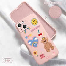HONTINGA iPhone 13 ile Uyumlu Kılıfı Içi Kadifeli Düşüme Önleyici Basitlik Anti Düşme Kamera Korumali Ayı Desen Telefon Kılıfı Kadın ve Erkek Için Uygundur K6-0038