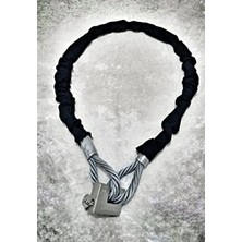 Esranın Dünyası Kesilmez Çelik Halat Zincir Kilit - 1,5 Metre Uzunluk, 13 mm Kalınlık