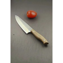 Alp Bıçakçılık Böhler N690 "modern" Şef Bıçağı - Bal Ceviz Hibrit Kabza (29 Cm)