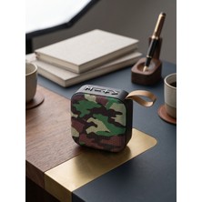 Erdineks Askılı ve Kumaş Tasarımlı Mini Bluetooth Hoparlör - 5W Güçlü Ses, Şarjlı Taşınabilir Kompakt Ses Sistemi