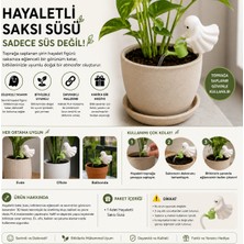 BENARMA Hayaletli Saksı Süsü – Dekoratif Bitki Aksesuarı