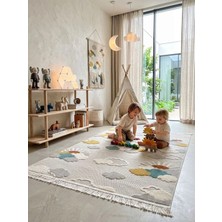 DMR Halıcılık Kids Serisi Desenli Renkli Bebek Çocuk Odası Halısı