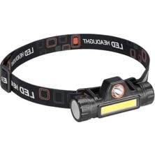 Esranın Dünyası 200 Lümen Güçlü Aydınlatmalı Mini LED Kafa Feneri, USB Şarj Edilebilir
